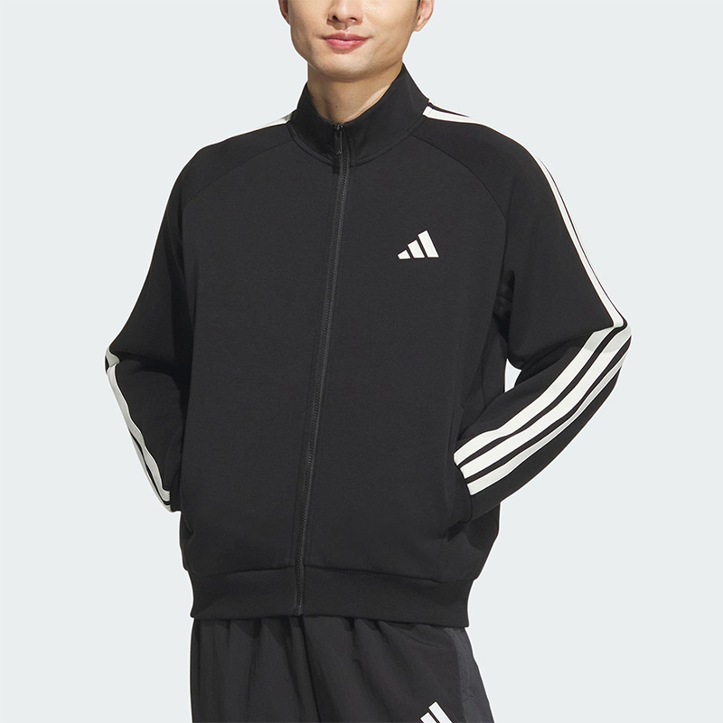 Adidas/阿迪达斯正品2025秋季款男士耐穿针织立领运动外套KC2884
