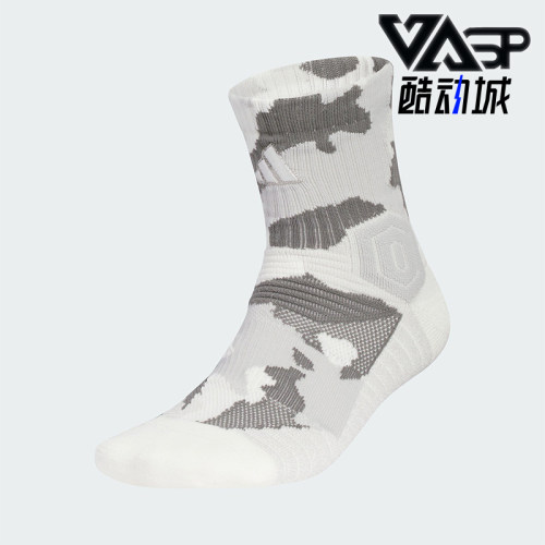 Adidas/阿迪达斯正品SLCT MID CW男女印花经典中筒袜一双装KE7785