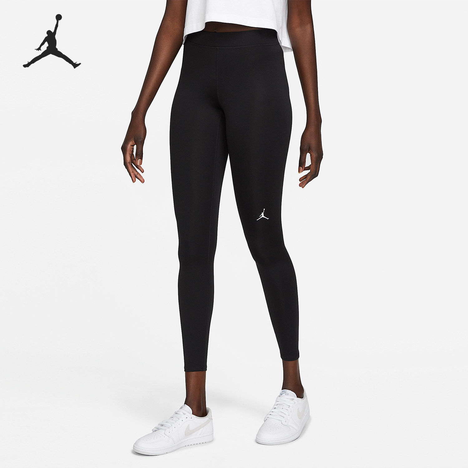 Nike耐克正品Jordan女紧身高腰休闲运动日常出行打底裤DD7007-010