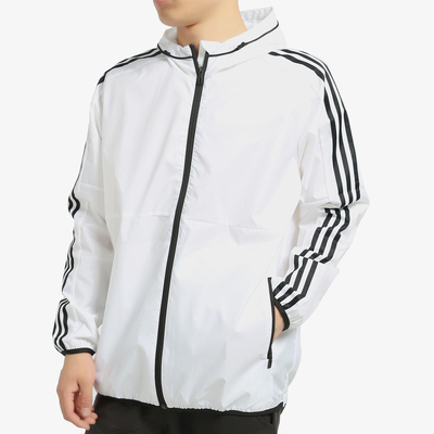 阿迪达斯正品跑步训练防风夹克