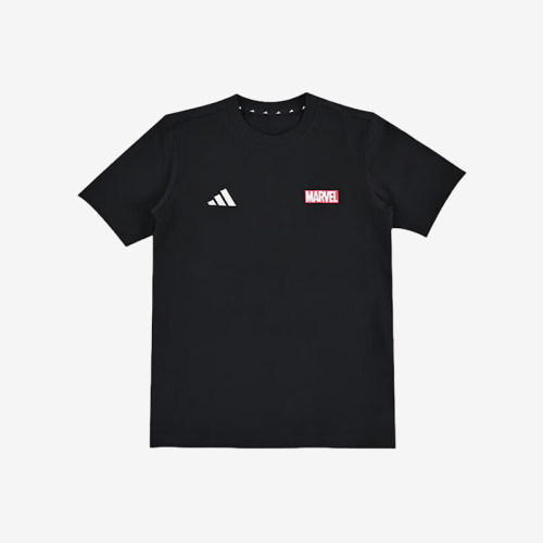 Adidas/阿迪达斯正品夏季大童圆领针织经典舒适跑步短袖T恤JF3638