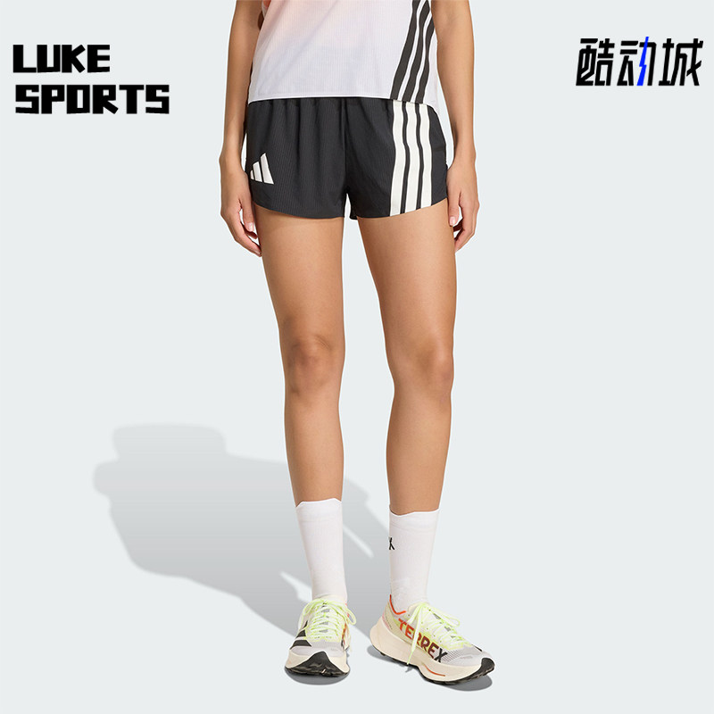 Adidas/阿迪达斯正品夏季女士透气梭织户外越野跑运动短裤KC4963