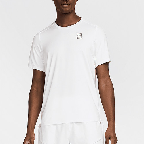 Nike/耐克正品2025男士耐穿运动透气圆领套头网球短袖FZ6910-100