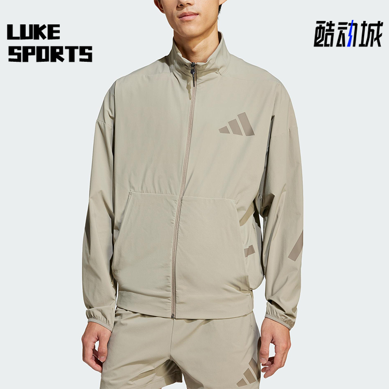 Adidas/阿迪达斯正品新款男士经典立领梭织训练运动夹克JN9028