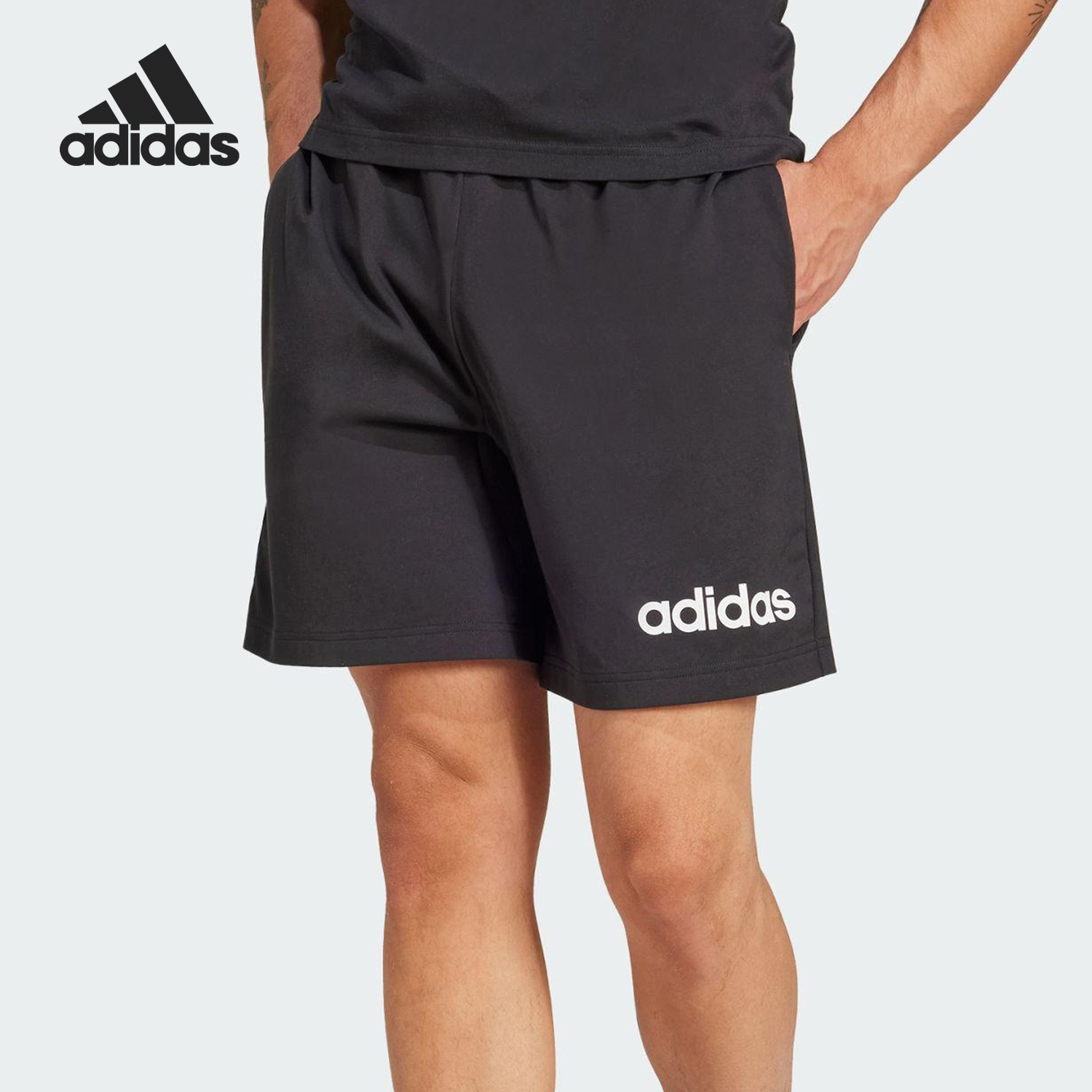 Adidas/阿迪达斯官方正品M LIN SJ SHO男士透气户外短裤JE9012