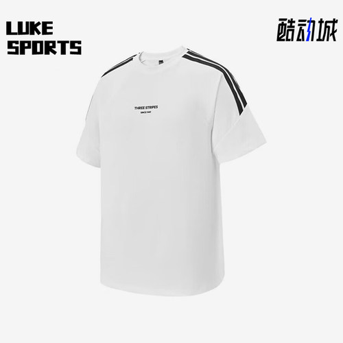 Adidas/阿迪达斯正品2025夏季款男士针织经典宽松透气短袖KB8197