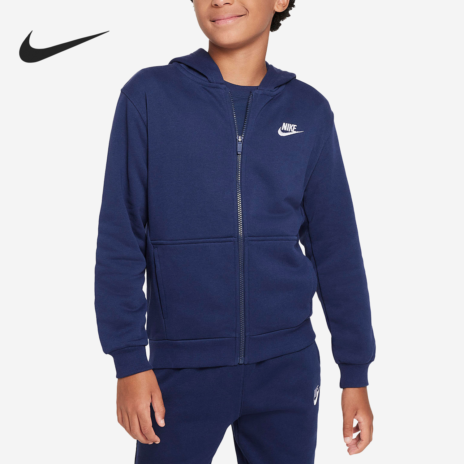 耐克儿童运动休闲连帽夹克