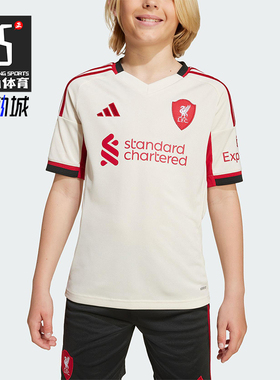 Adidas/阿迪达斯正品LIVERPOOL大童透气足球运动训练短袖JV6453