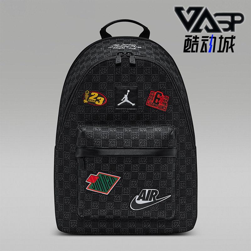 Nike/耐克正品JORDANMonogram新款男黑色经典双肩背包IQ3202-010