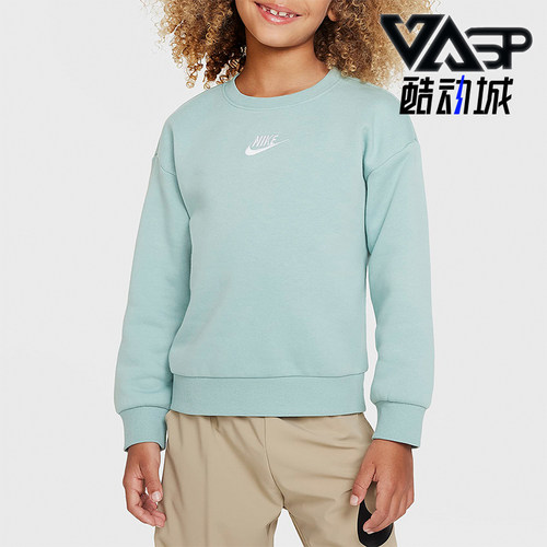 耐克正品小童加绒休闲卫衣