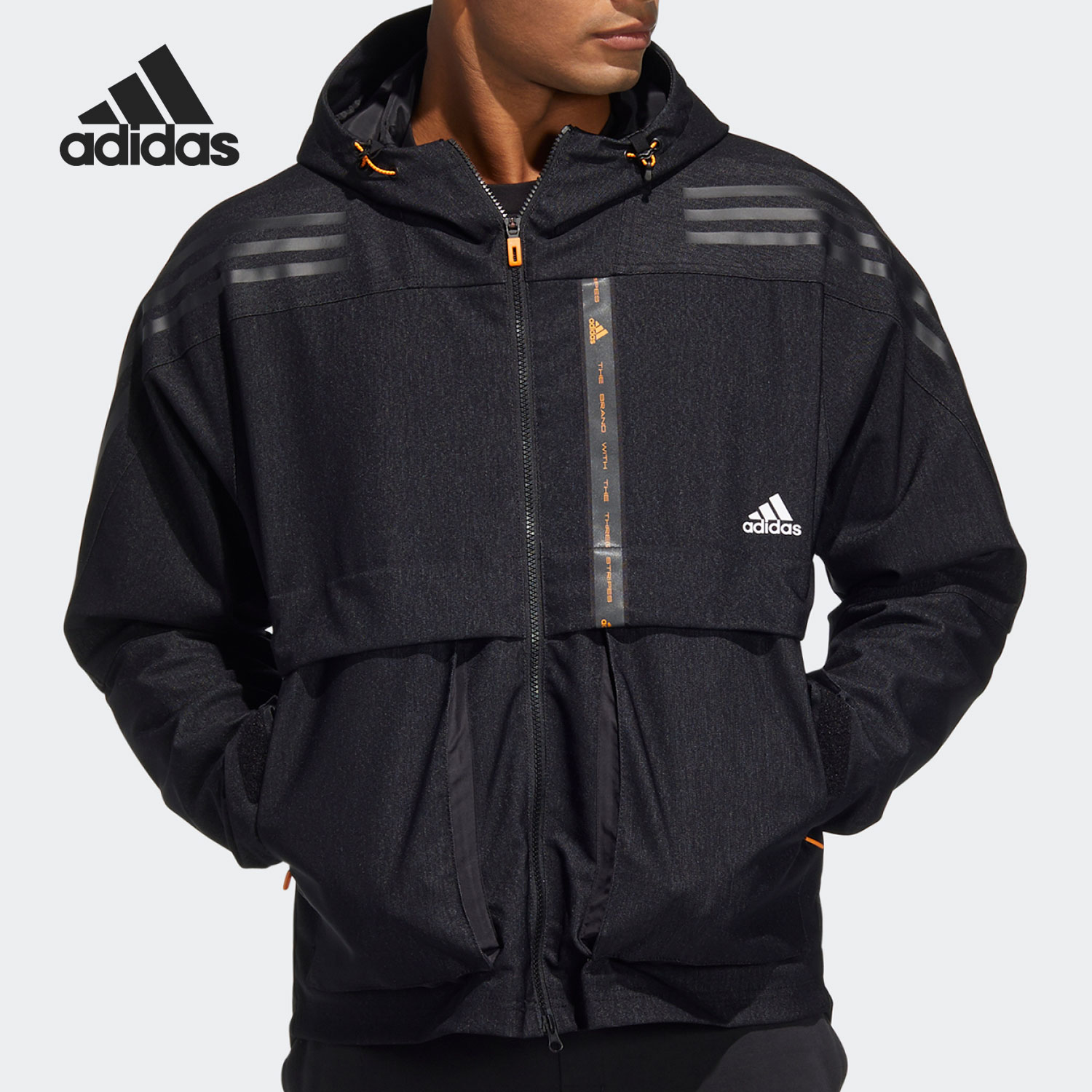Adidas/阿迪达斯正品 TH DNM WVJK 男子运动连帽夹克 HE9904
