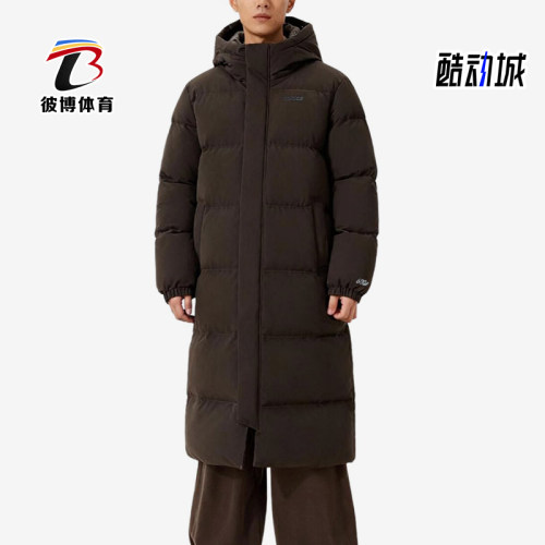 Adidas/阿迪达斯正品新款男羽绒服连帽长款经典保暖外套KC2163