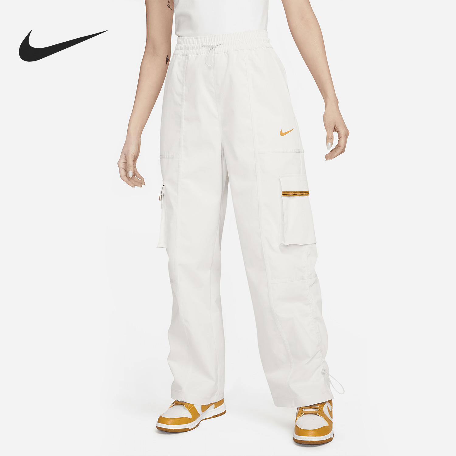 Nike/耐克正品当季新款女子梭织工装风运动长裤FJ7729-030