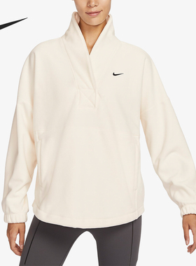 Nike/耐克正品ThermaFIT One女士宽松保暖运动卫衣FB5643-110