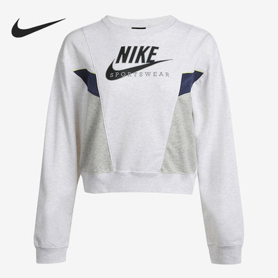 耐克女子撞色运动套头衫