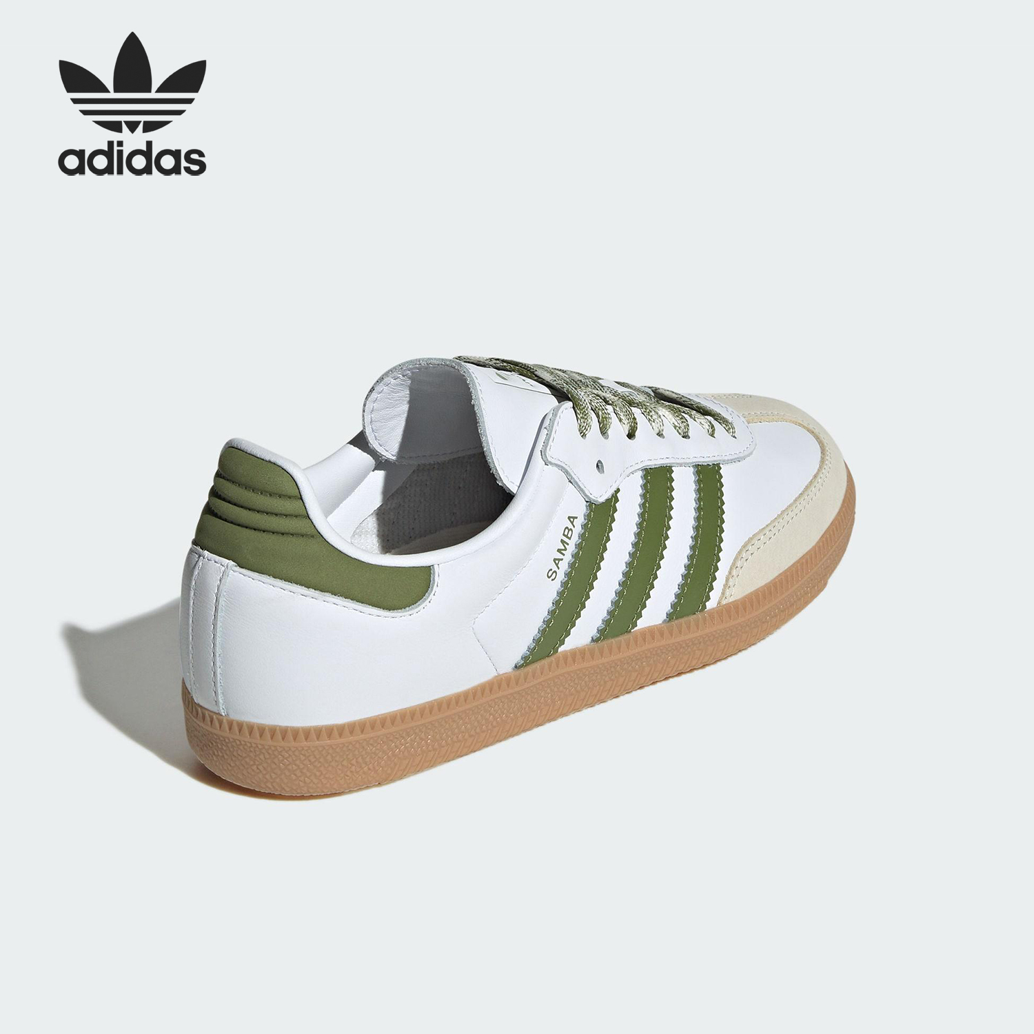 Adidas/阿迪达斯官方正品三叶草女士系带轻便休闲运动鞋JS1352