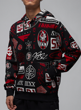 Nike/耐克正品JORDAN男士时尚潮流连帽卫衣套头衫HM7255-010