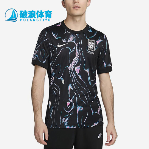 Nike/耐克正品Stadium Away男士圆领满印足球套头球衣FJ4281-010