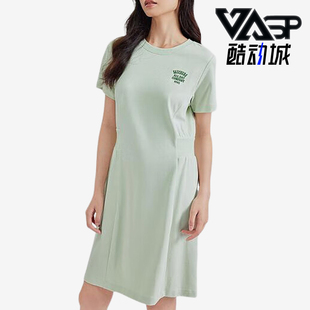 Skechers 女士宽松透气亲肤运动休闲刺绣连衣裙 斯凯奇正品 新款