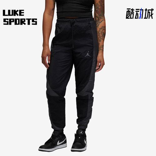 耐克男子图案印花系带束脚运动裤