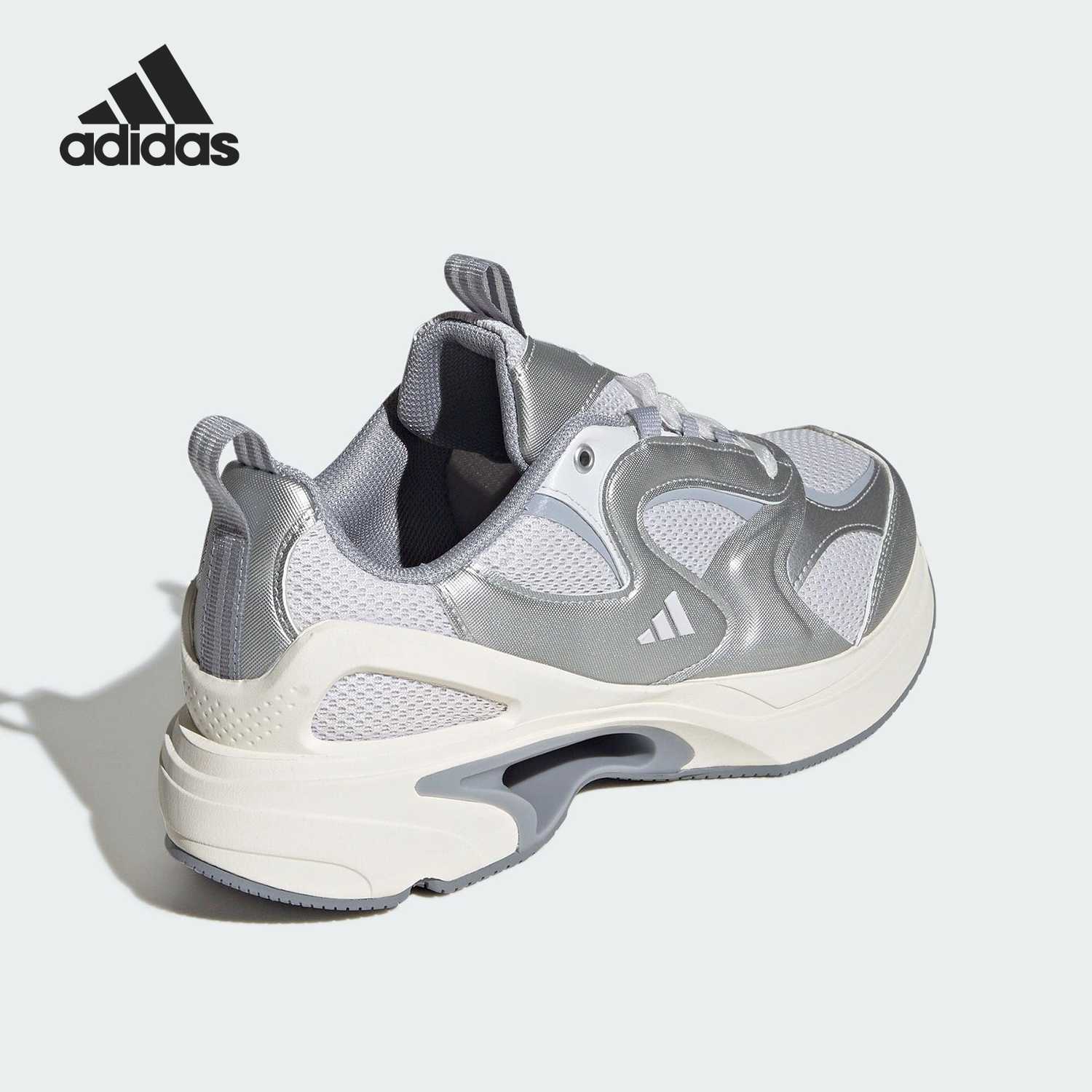 Adidas/阿迪达斯官方正品SWANNER女士网面透气厚底跑步鞋JQ0265