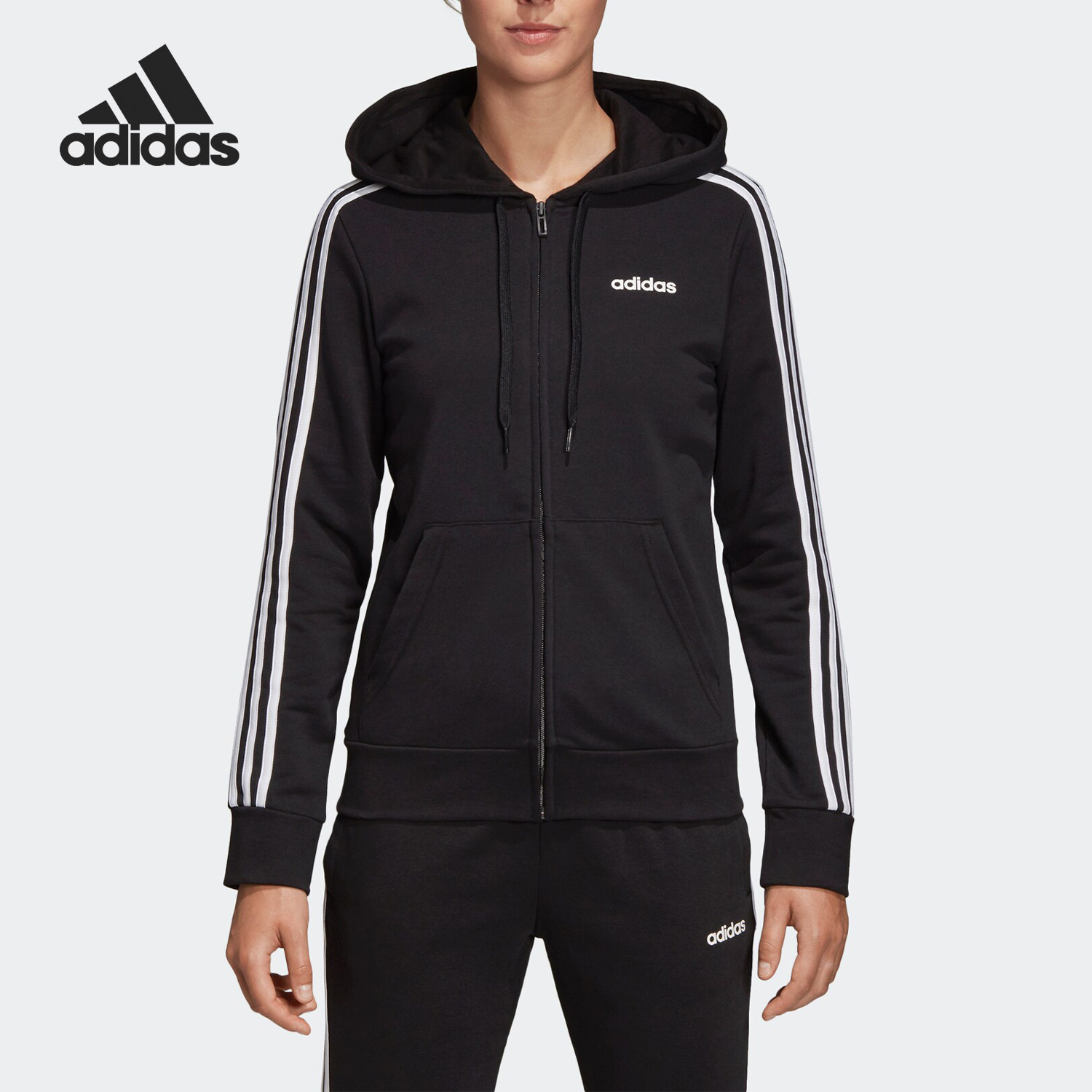 Adidas/阿迪达斯正品当季新款女子针织运动外套休闲夹克 DP2419,运动服/休闲服装,运动茄克/外套,淘宝优惠券,粉丝福利购,淘宝优惠卷