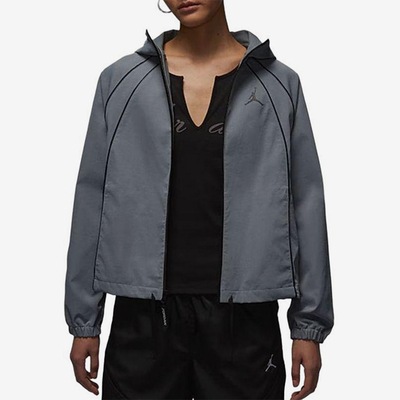 Nike/耐克正品JORDAN女士经典梭织连帽短款运动外套HV4873-065