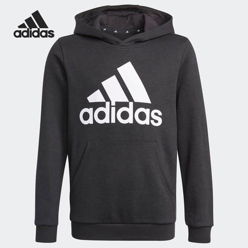 Adidas/阿迪达斯正品 当季新款大童运动休闲连帽套头卫衣GN4027