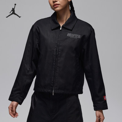 Nike/耐克正品JORDAN女士翻领刺绣运动休闲外套IF3594-010
