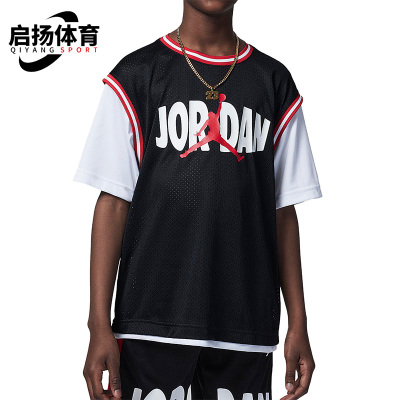 Nike/耐克正品夏季大童假两件运动休闲短袖T恤FQ0646-010