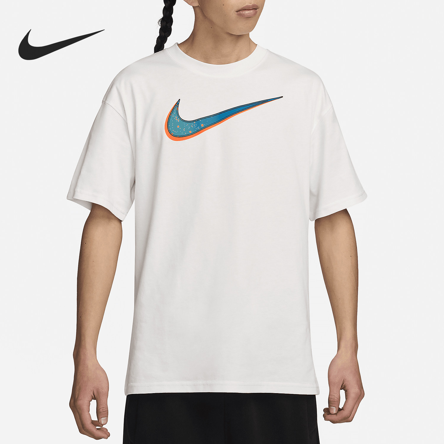 Nike/耐克正品LeBron男士落肩衣袖宽松休闲篮球T恤FV8407-121