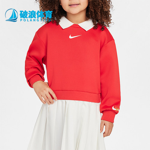 Nike/耐克正品运动休闲新款小童时尚简约针织连衣裙II0377-657