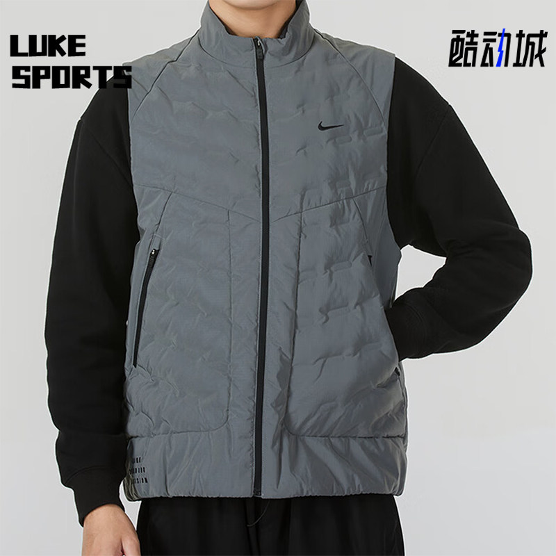 Nike/耐克正品休闲保暖新款男士运动综训跑步反光马甲FZ1132-035