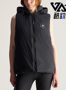 Adidas/阿迪达斯正品SMCPADEDVEST新款女经典黑色马甲棉服JW2038