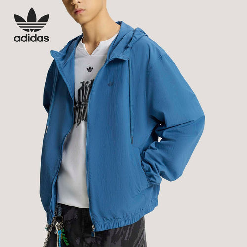 Adidas/阿迪达斯官方正品三叶草男士宽松日常休闲潮流外套KT3036