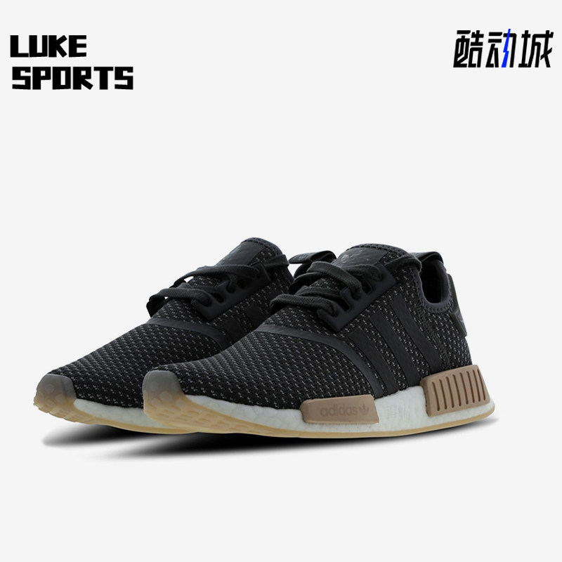 Adidas/阿迪达斯正品NMDR1女低帮复古网面经典跑步运动鞋BB9091