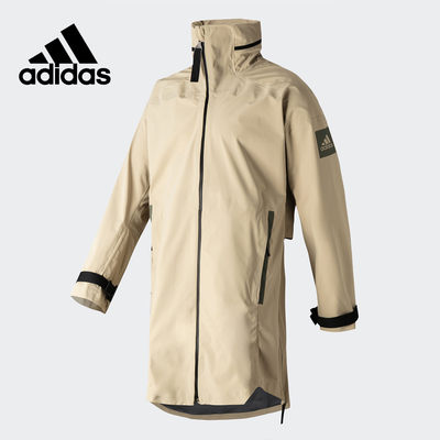 Adidas/阿迪达斯正品男子户外可收纳宽松运动连帽夹克外套 FT8909