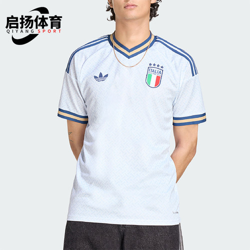 Adidas/阿迪达斯正品三叶草男士运动训练透气短袖球衣T恤KC8704