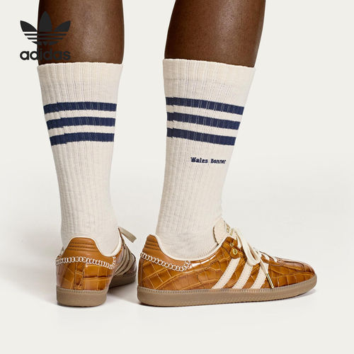 Adidas/阿迪达斯官方正品Samba新款男女棕白色街头休闲板鞋JH9826