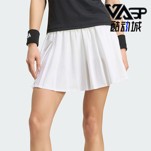Adidas/阿迪达斯正品TENNIS SKIRT女士经典运动休闲百褶裙KY8897