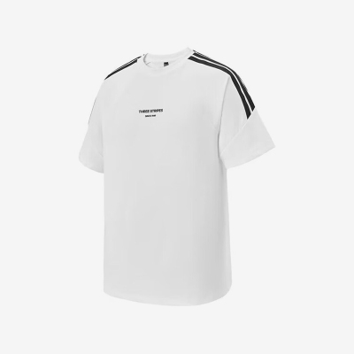 Adidas/阿迪达斯正品2025夏季款男士针织经典宽松透气短袖KB8197