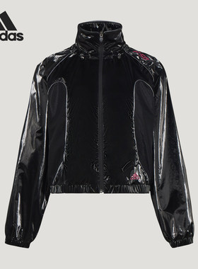 Adidas/阿迪达斯正品2026女士时尚简约拉链宽松外套KY5756