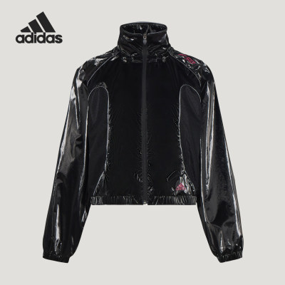 Adidas/阿迪达斯正品2026女士时尚简约拉链宽松外套KY5756