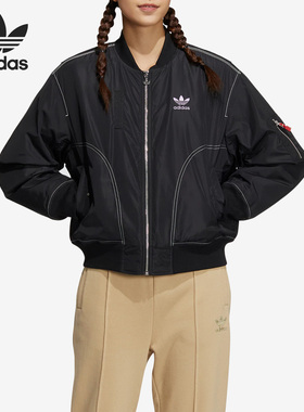 Adidas/阿迪达斯官方正品三叶草新款女子运动休闲保暖棉服HY7278