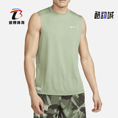 耐克正品 简约透气圆领无袖 夏季 Nike 新款 男士 背心DX0852 386