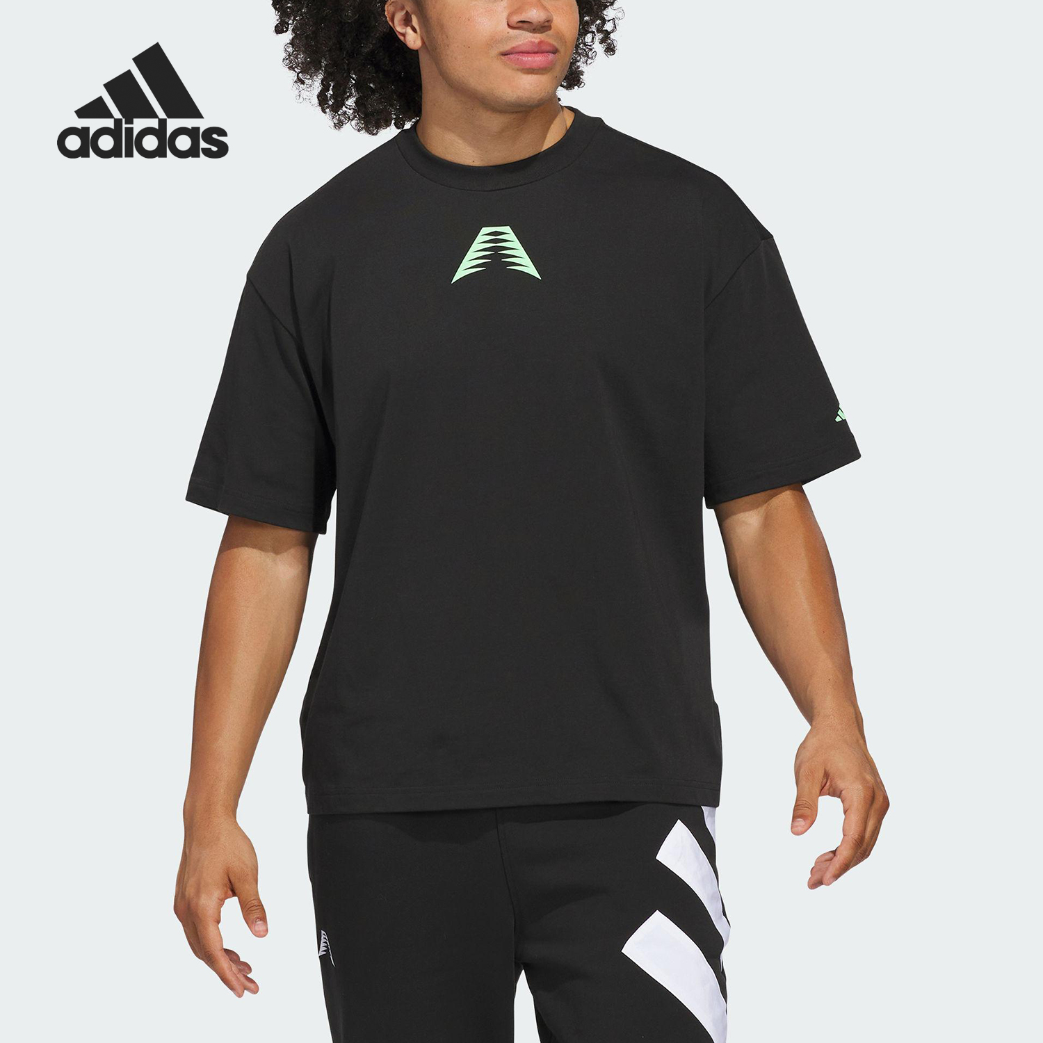 Adidas/阿迪达斯官方正品ANTED BT2 TEE男士宽松日常短袖JZ1147