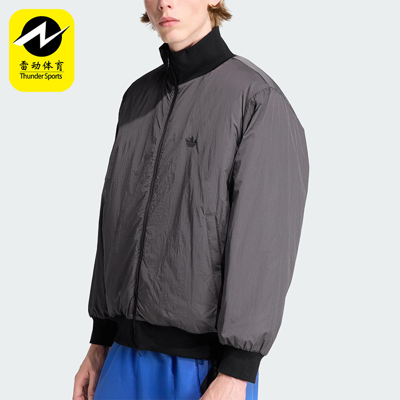 Adidas/阿迪达斯正品三叶草男士休闲保暖立领运动梭织棉服JW0980