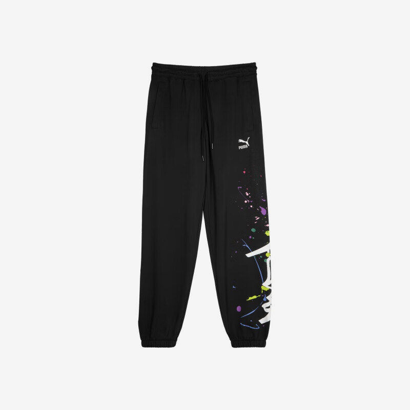 Puma/彪马正品运动男女同款休闲时尚印花抽绳束脚透气长裤,运动服/休闲服装,运动长裤,淘宝优惠券,粉丝福利购,淘宝优惠卷