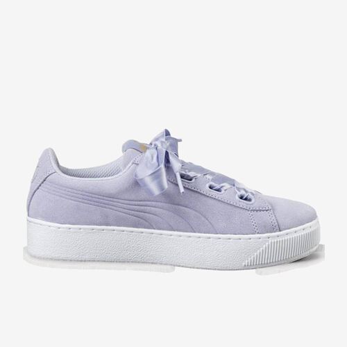 PUMA彪马正品Platform Ribbon男女丝带厚底松糕低帮板鞋364979-03