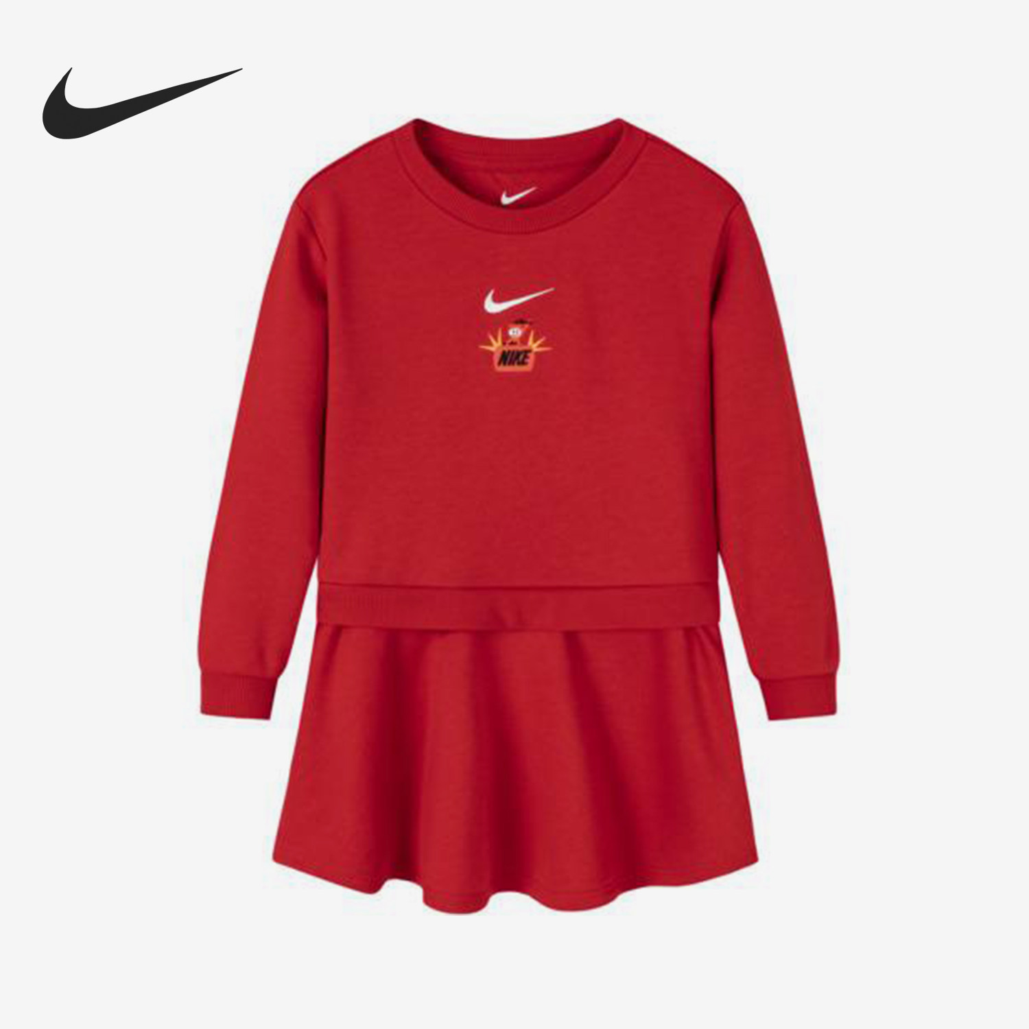 Nike/耐克正品2025新款小童时尚简约连衣裙NY2412111PS-001